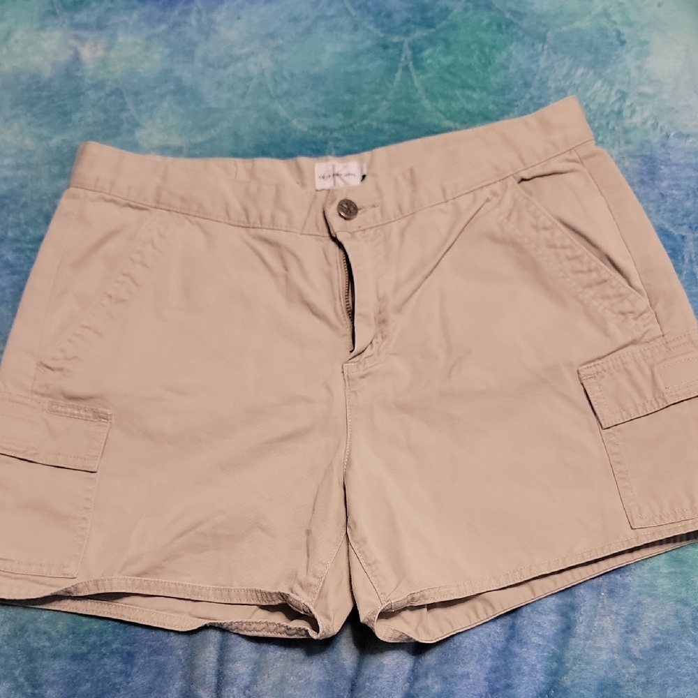 Calvin Klein Jeans Beige Cargo Shorts
